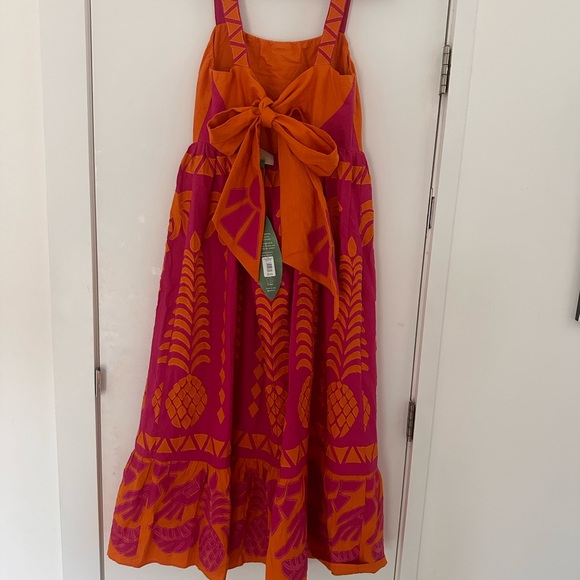 Farm Rio Pineapple Love cutout dress size large NWT - Picture 4 of 5